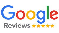 A graphic showing the verified 5-star Google review rating for AJK Locks in Oxfordshire.